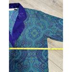 Victoria's Secret  Medium‎ Gold Label Vintage Pajama Top Paisley Green Purple Photo 2