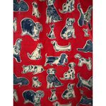 Cath Kidston London Squiggle Dog Print Button Down Mini Skirt Pockets Red Size 8 Photo 1