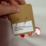 Handmade  Red Game Controller Earrings Photo 2