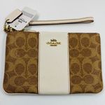 Coach Tan And White / Chalk Wristlet Photo 3