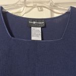 Sag Harbor NWT Vintage Square Neck Navy Blouse 1X Photo 1