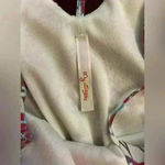 My Story  Women's Cream/Blue/Red Boho Pattern Summer V-Neck Romper Size M Photo 1