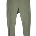 Calia by Carrie Calia Large High Rise 7/8 Leggings Wicking Ribbed Pocket Stay the Path Sage Photo 0