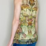 Apt. 9 Y2K Green Abstract Geometric Kaleidoscope Sequin Tank Top Photo 2