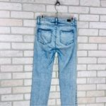 Paige Hoxton Straight Ankle Leg Raw Hem Distressed Jeans Pasadena Wash Size 27 Photo 7