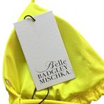 Badgley Mischka Belle Neon Yellow String Bikini Photo 6