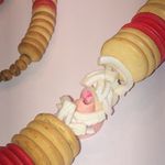 Vintage Retro Wooden Flat Beads Shell Beaded Huge Pendant Boho Necklace Red Photo 1