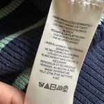 Free People  Easy Street Crop Navy Stripped Sweater XS Coastal Mock Neck Pullover Photo 8