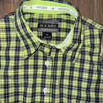 Rockies Yellow and Blue Plaid Sleeveless Shirt sz medium Photo 2