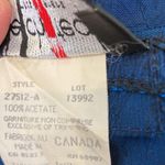 Le chateau Blue Crinkle Maxi Velcro Wrap Skirt EUC OS Acrylic Vintage Y2K Women Photo 2