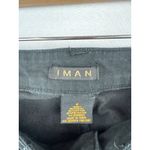 Iman Womens Black Straight Photo 2