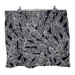Rafaella Women's  Black Palm Leaf Mini Stretch Button‎ Details Skort sz XXL Photo 0