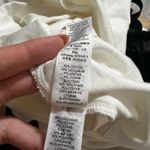 Tory Burch  Womens Small White Green Sleeveless Polo Shirt Ruffle Pique Collared Photo 6