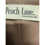 Peach love tan long sleeve shirt dress tunic size large boho minimalist Brown Photo 4