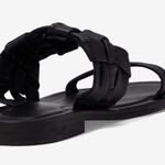 Free People NWOB Leather Winding River Sandal in Black Photo 4