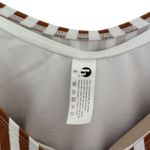NWT Honey Mark Basil Wrap Top Cinnamon Stripe Size L Nursing Friendly Swim Tank Brown Size L Photo 6