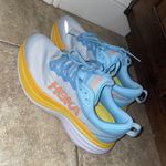 Hoka Bondi 8 Blue and Orange Sneakers Photo 0