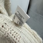 EXPRESS Cream Chunky Knit Open Cardigan Sweater Hooded Acrylic Small Photo 5