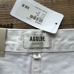 AGOLDE  Womens White Denim Loose Fit Parker Long Shorts Cotton Size 26 NWT Photo 7