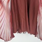 BCBGMAXAZRIA BCBG Generation Red Multi Halter Dress Pleated Mini Cocktail Size 4 Photo 3