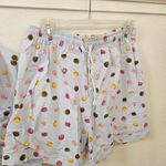 Macaron Print Pajamas Size XL 100% Cotton White Photo 2