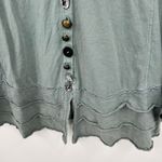 NEON BUDDHA Jacket Top Tunic CARDIGAN large Dusty GREEN GORGEOUS Boho Lagenlook Photo 2