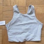 Outdoor Voices  Venus tritone sports bra/crop dove/ash/graphite Sz S NWT Photo 0
