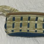 Denim and gold bum bag Blue Photo 0