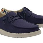 Hey Dude  Ladies Wendy Funk Chambray Navy Shoes size 6 Photo 0