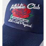 Anthropologie  Worn/West Athletic Club Trucker Hat Navy NWT Photo 1