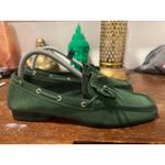 Sam & Libby  Preppy Green Suede Casual Moccasins  Loafers 8 Photo 1