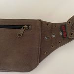 Wild card belt bag distressed utility leather‎ stud belt bag fanny Brown Size M Photo 6