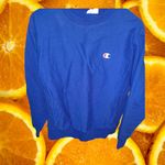Vintage Champion Reverse Weave Bright Blue Sweatshirt Size Medium Photo 2