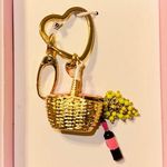 Betsey Johnson NIB Picnic Basket Keychain/Bag Charm Photo 0