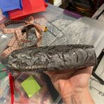 Adrienne Vittadini Beautiful vintage 90’s-Y2K  silver leather lace clutch boho Photo 12