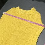 Voyageur by Mersea yellow knit sleeveless sweater vest made in Italy 100% cotton Size M Photo 7