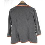 Charming Charlie | | Gray Neon Orange Stretch Cardigan Blazer Photo 3