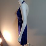 Guess  Jeans Sexy Low Cut Blue Halter Dress (Small) Photo 3