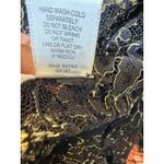 Victoria's Secret  Black Gold Lace Robe‎ 90's Glam Whimsi Goth Small Photo 4