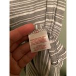 Faded Glory  Gray And White Striped Cold Shoulder T-shirt Dress Size M Photo 4