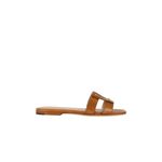 Veronica Beard  Via Slides in Honey Cognac 6.5 Womens Sandals Photo 3