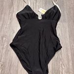 Shade & Shore  Crepe U Wire One Piece Bathing Suit Photo 1