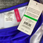 The Bikini Lab  Blue Hipster Swim Bathing Suit Bottoms NEW L Photo 4