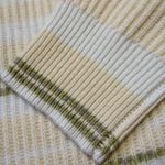 J.Crew NWT Cashmere Ribbed Crewneck Sweatshirt in Pearl Oyster Ash Stripe L Photo 2