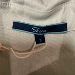 Shore Women's Short Sleeve Collared Button Down Linen Shirt Green Size S NWT Green Photo 10