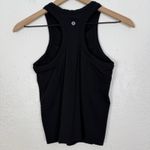 Lululemon  Ribbed Nulu Racerback Yoga Tank Top in Black Size 4 Photo 2