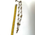 ALDO faux pearl gold tone long beaded necklace Photo 2