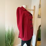 J.Crew Double-Breasted Wool Red Peacoat Small Y2K Photo 3