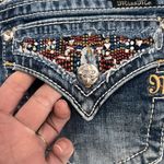 Miss Me  Denim Shorts with Embellished Pockets Photo 12