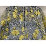 ASOS  Light Blue Yellow Embroidered Floral Gown US 8 Photo 4